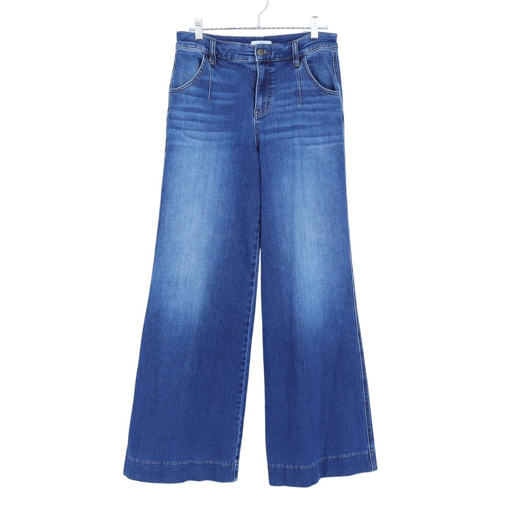 Evereve Ever Wide Leg Jeans Blue Medium Wash High Rise 5-Pocket Women's 29